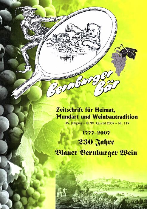 Bernburger B&auml;r Nr. 119 III./IV. Quartal 2007 Titelblatt